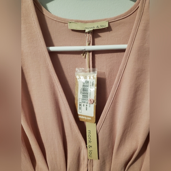 PLENTY Monk & Lou Dress, XS, Pink, Brand New with Tags - Picture 4 of 6